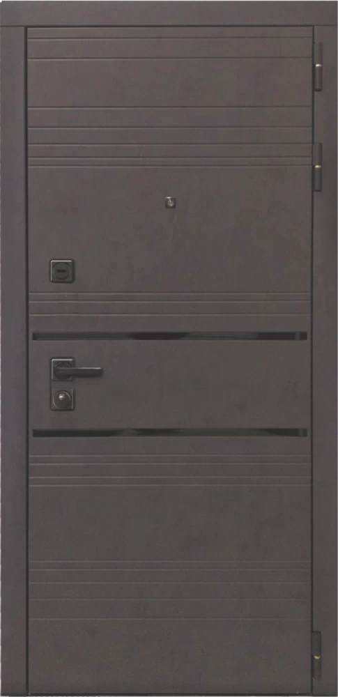 Входная дверь ДвериПРО L-43 Лаура-2 (16мм, светлый мореный дуб) DPRO197018 внешняя сторона