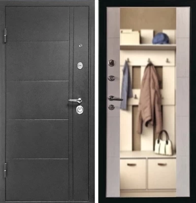 Дверь Эверест Зеркало Белёный Дуб