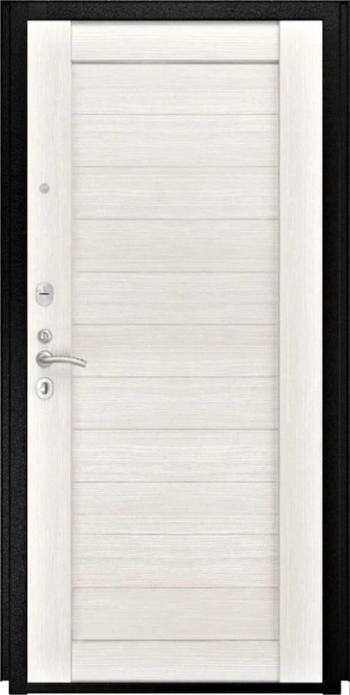 Входная дверь ДвериПРО Модель L-49 СБ-3 листв. бел. (21 беленый дуб) DPRO195720 внутренняя сторона