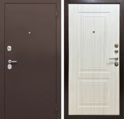 Дверь MXD Союз 70мм Антик Медь - панель Лиственница беленая