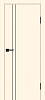 Межкомнатная дверь P-20 AL черный молдинг Магнолия